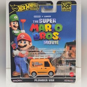 Hot Wheels Premium Super Mario Bros. Movie Plumber Van Premium 2022 New Sealed